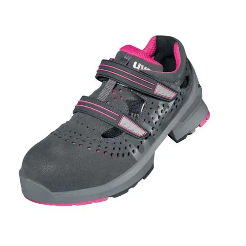 Uvex 85607 S1 Veiligheidsschoen 42 grijs/roze