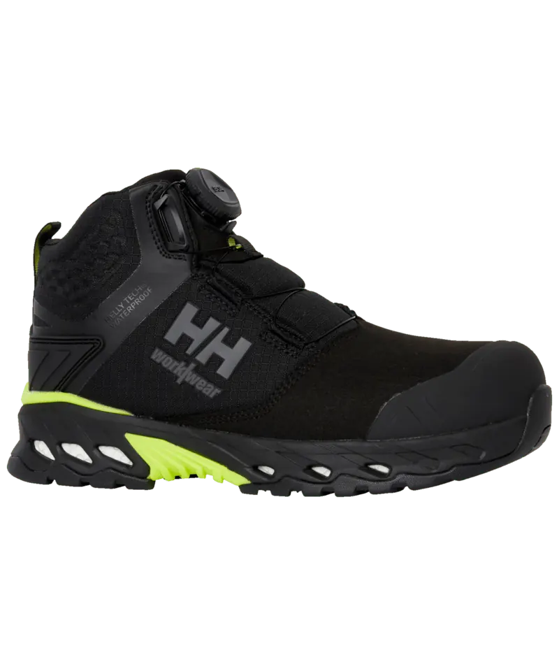 Helly Hansen 78341 Magni Evo Mid Boa 37 Zwart/Donker Limoen