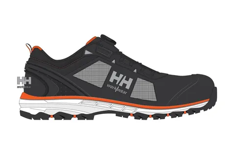 Helly Hansen 78393 Chelsea Evo 2 Sandaal Boa S1P 44 Zwart/Oranje