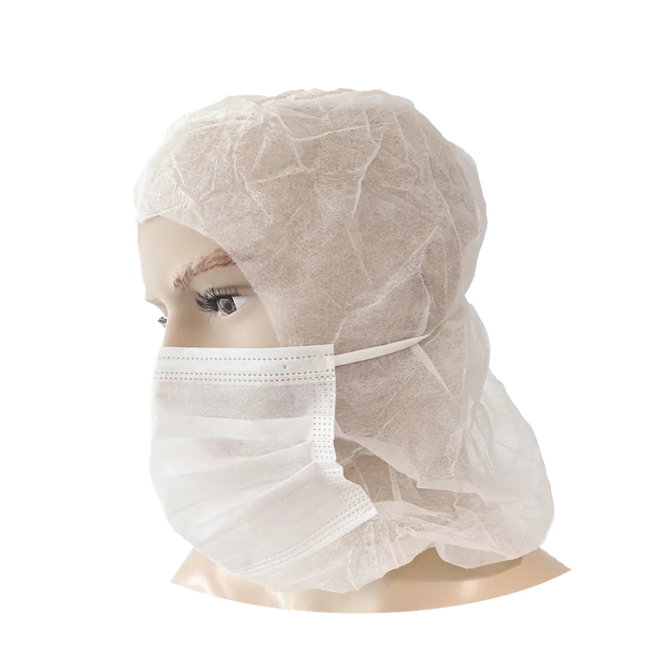 PSP 55-601 Disposable Astro Cap met mondmasker PP wit