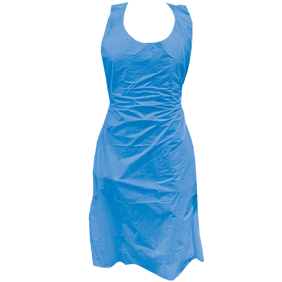 PSP 60-215 Disposable Schort PE 20mu, blauw