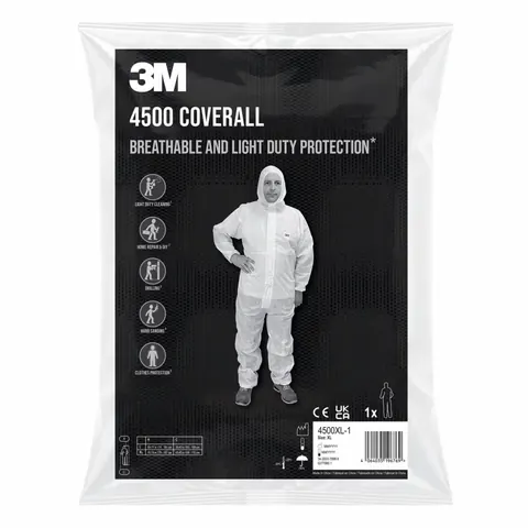 3M 4500 Beschermende overall 2XL wit