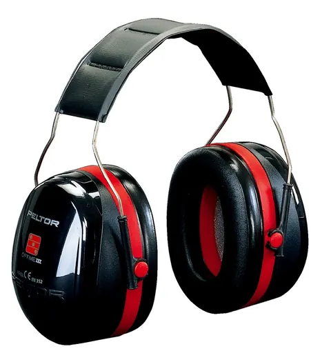 3M Peltor Optime III Gehoorkap Zwart/rood