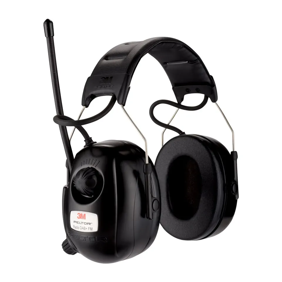 3M Peltor HRXD7A-01 radio DAB+ kap Zwart