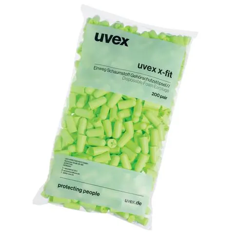 Uvex X-Fit 2112003 SNR 37 dB Disposable Oordopjes (200 Paar)