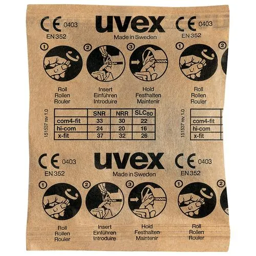 Uvex X-Fit 2112087 SNR 37 dB Disposable Earplugs