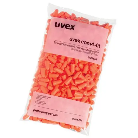Uvex Com4-Fit 2112006 Oranje SNR 33 dB Oordopjes (200 Paar)