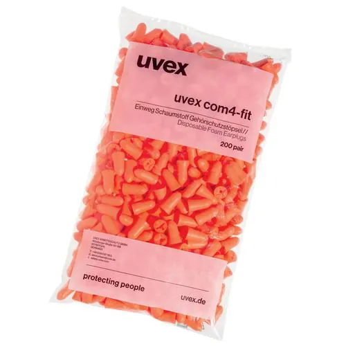 Uvex Com4-Fit 2112006 Oranje SNR 33 dB Oordopjes (200 Paar)