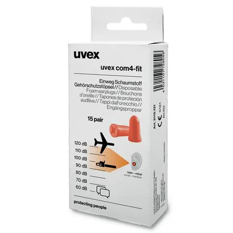 Uvex Com4-Fit 2112131 Oranje SNR 33 dB Oordopjes