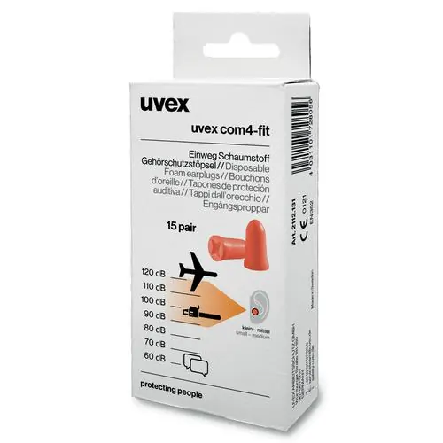 Uvex Com4-Fit 2112131 Oranje SNR 33 dB Oordopjes