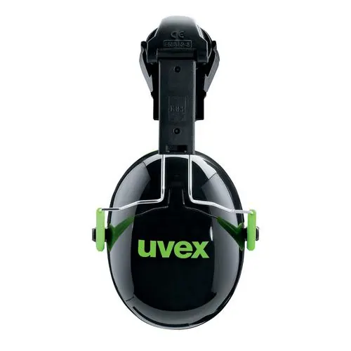 Uvex K-Series 2600201 SNR 27 dB Gehoorkap - Zwart/Groen