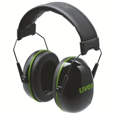 Uvex K-Series 10 2630010 SNR 30 dB Gehoorkap - Zwart/Groen