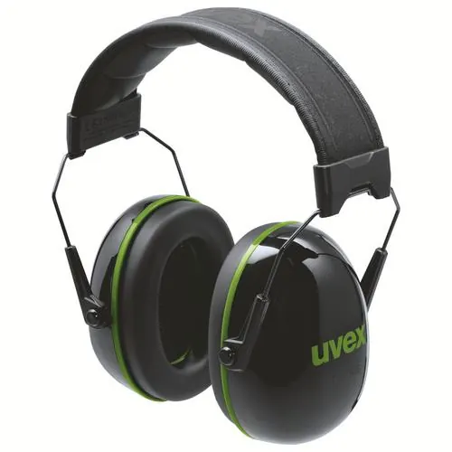 Uvex K-Series 10 2630010 SNR 30 dB Gehoorkap - Zwart/Groen