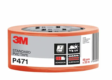 3M 471 Vinyl Tape 50 mm x 33 m geel