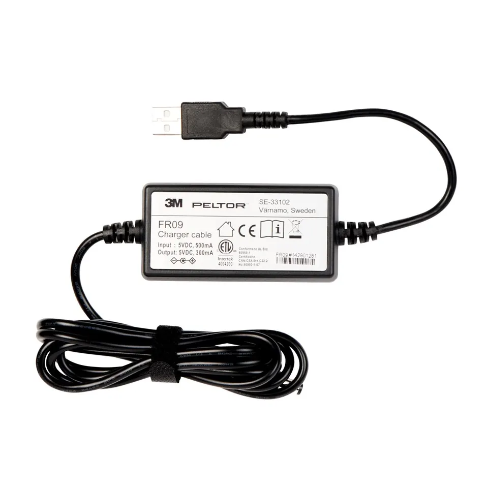 3M Peltor USB-laadkabel FR09