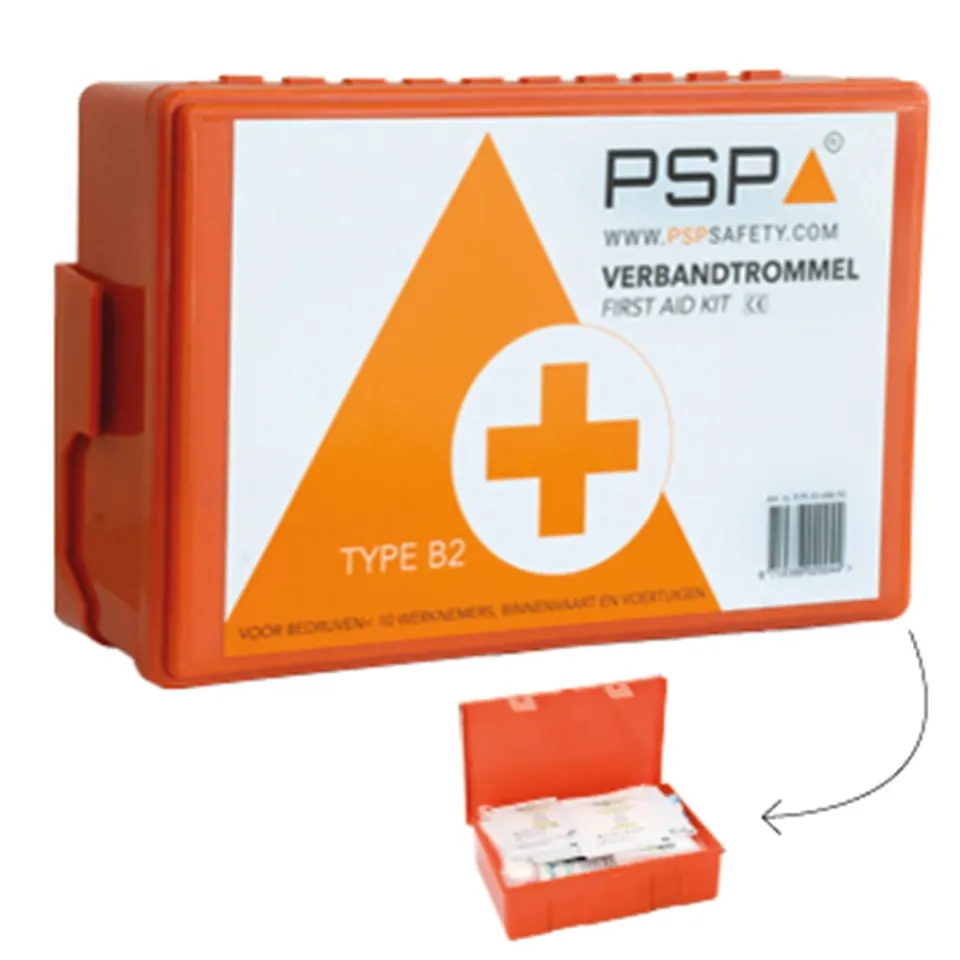 PSP 43-686 Verbandtrommel B met wandhouder