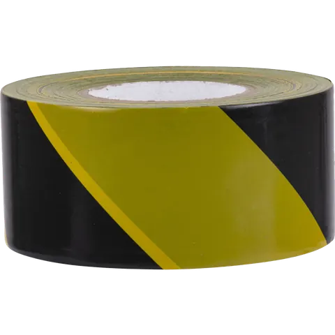 PSP Afzetlint geel/zwart 80 mm x 500 meter