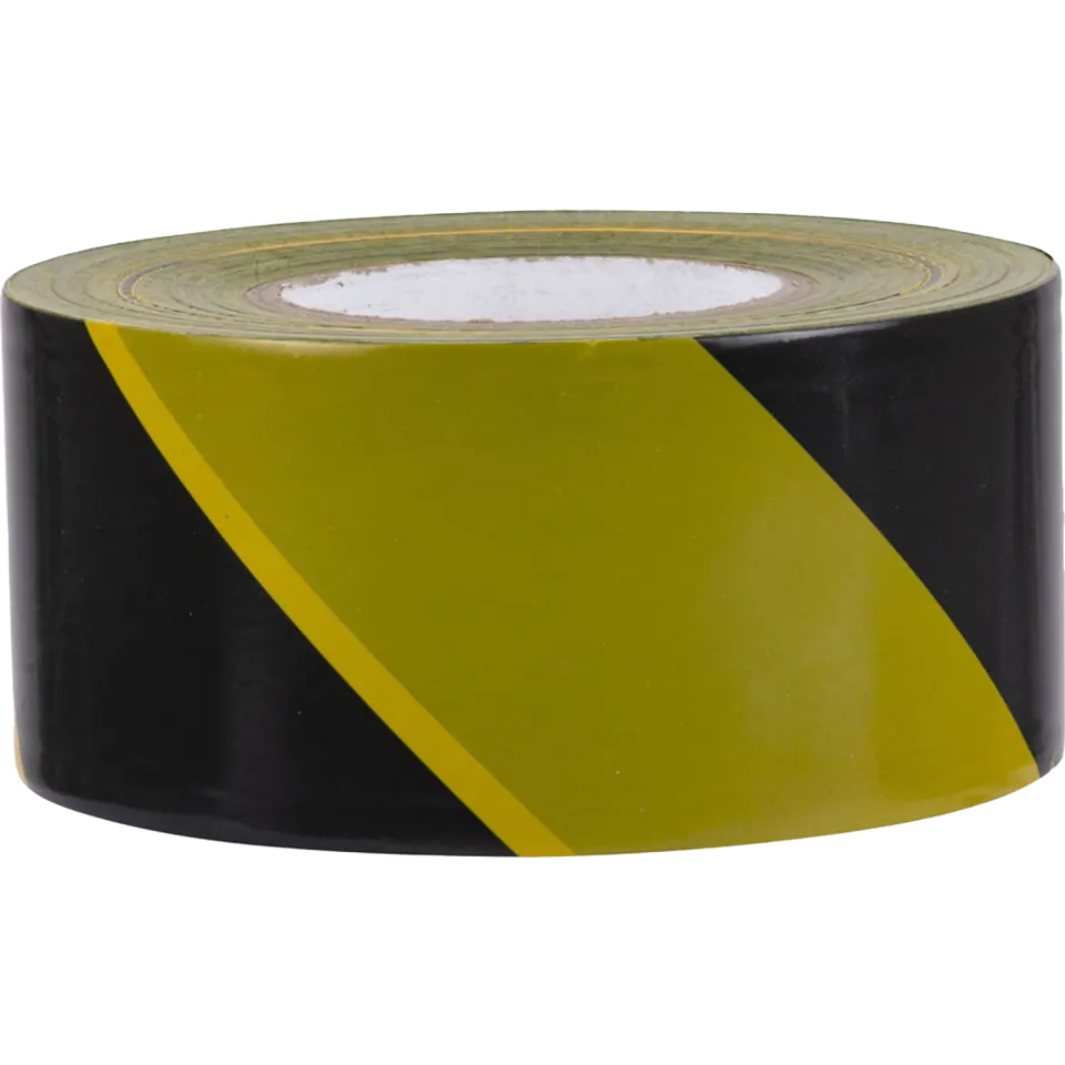 PSP Afzetlint geel/zwart 80 mm x 500 meter