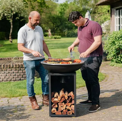 Plancha Grill Amigo - Met houtopslag Ø67cm — extra foto