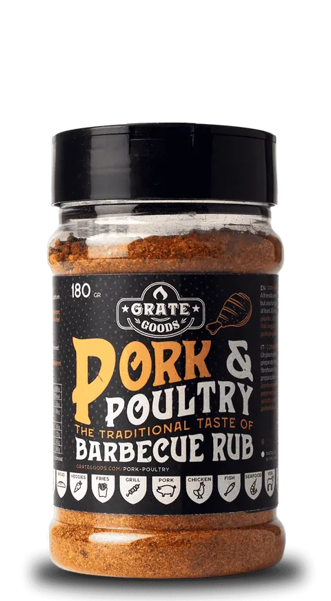 GRATE GOODS PORK & POULTRY BBQ RUB 180 GR