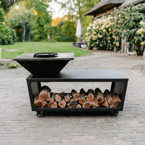 BBQ Plancha Grill Compañía - met hoes en houtopslag 60Ø