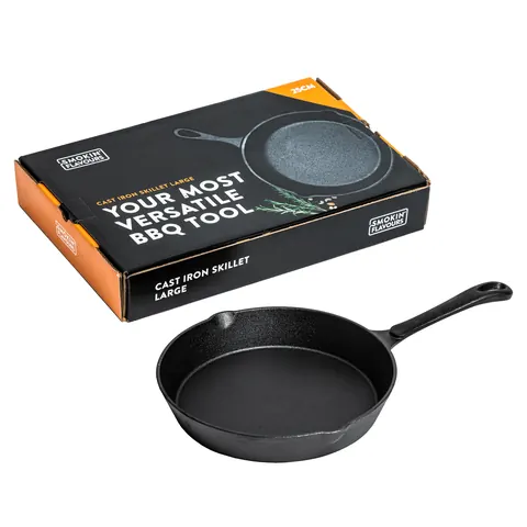 Gietijzeren skillet pan Smokin’ Flavours Large — extra foto