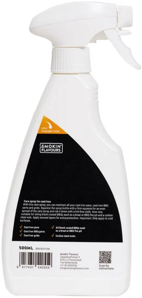 Smokin' Flavours Cast iron spray 500 ML — extra foto