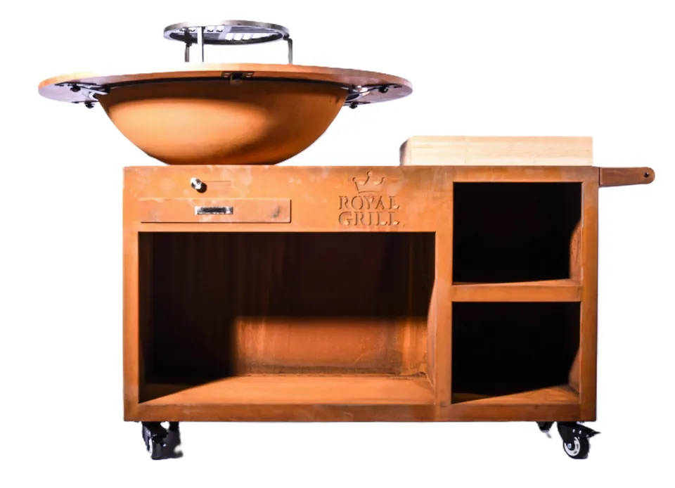 Royal Grill – The President Houtgestookte Plancha BBQ - Cortenstaal