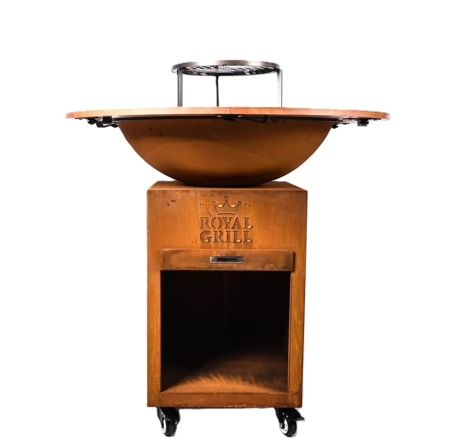 Royal Grill The General – Houtgestookte Plancha BBQ-cortenstaal
