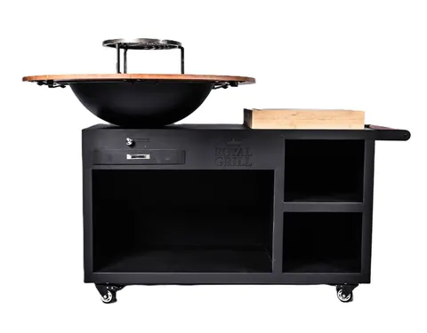 Royal Grill – The President Houtgestookte Plancha BBQ - Black