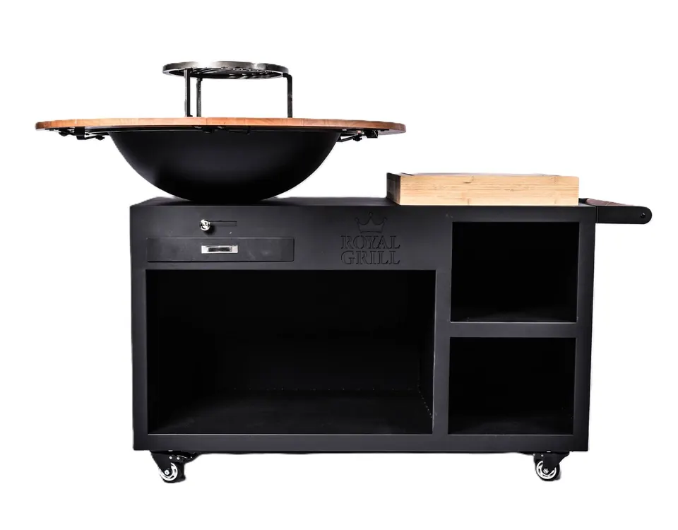 Royal Grill – The President Houtgestookte Plancha BBQ - Black