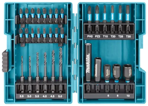 MAKITA BOOR-/SLAGSCHROEFBITSET 33-DELIG B-66896