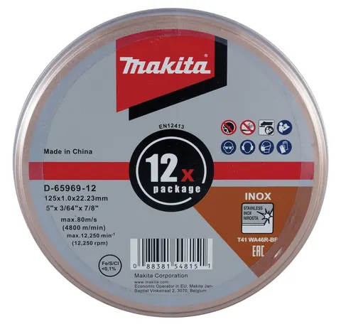 MAKITA DOORSLIJPSCHIJF RVS D-65969-12