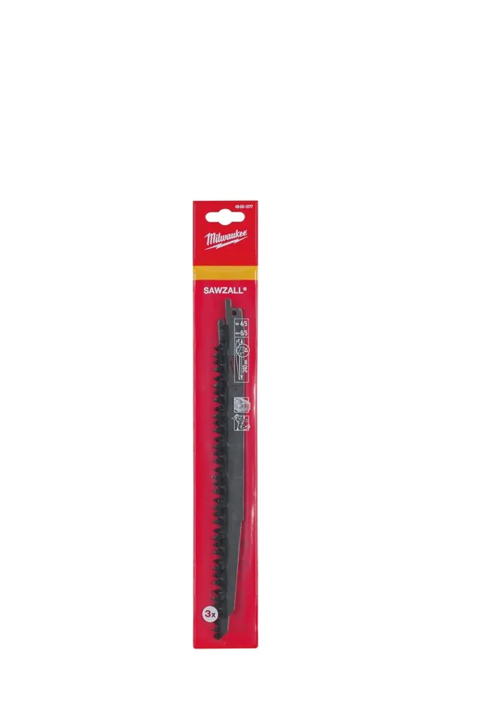 RECIPROZAAGBLAD SAWZALL HOUT/KUNSTSTOF 240 MM 4/5-TPI (3 STUKS)