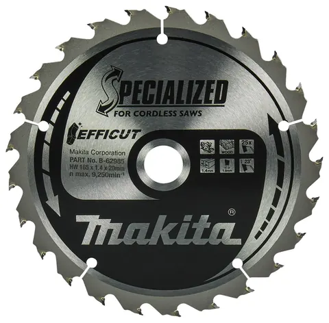 MAKITA CIRKELZAAGBLAD HOUT B-62985