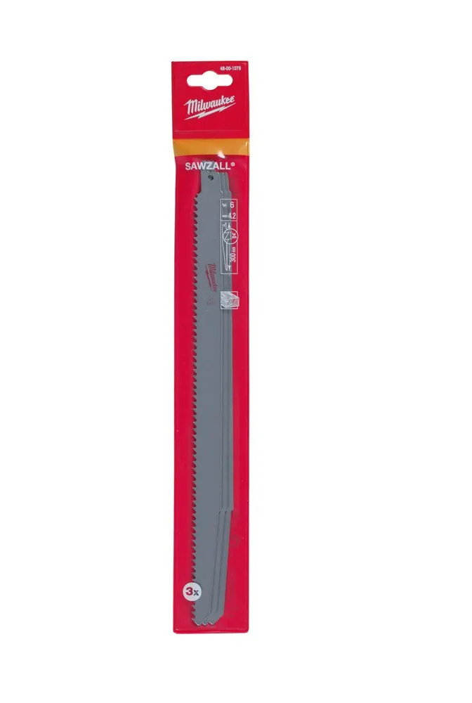 RECIPROZAAGBLAD SAWZALL HOUT 300 MM 6-TPI (3 STUKS)
