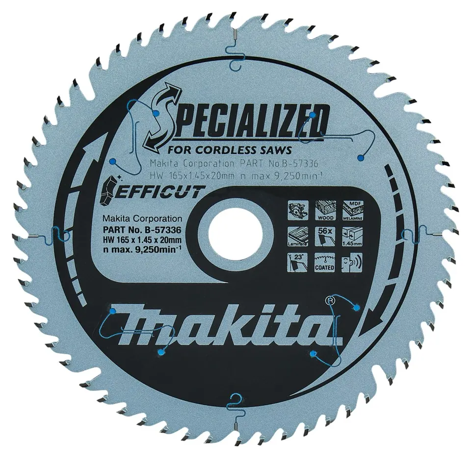 MAKITA CIRKELZAAGBLAD HOUT B-57336
