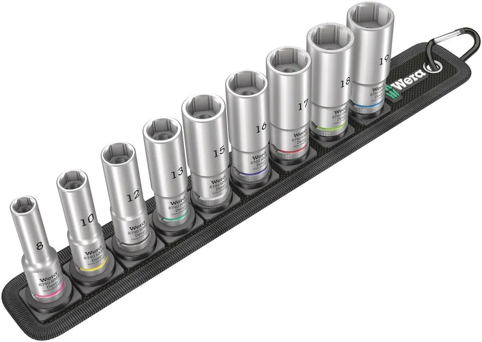 BELT B DEEP 1 DOPPEN SET, MET 3/8" AANDRIJVING, 9-DELIG
