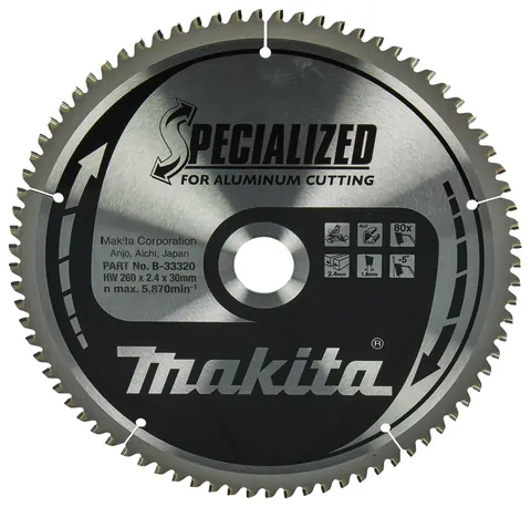 MAKITA AFKORTZAAGBLAD ALUMINIUM B-33320