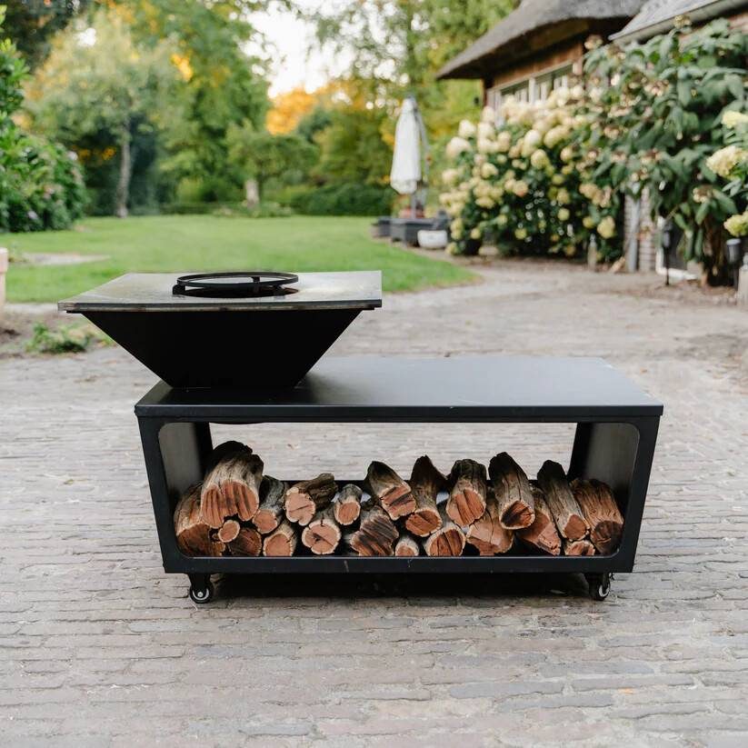 BBQ Plancha Grill Compañía - met hoes en houtopslag 60Ø