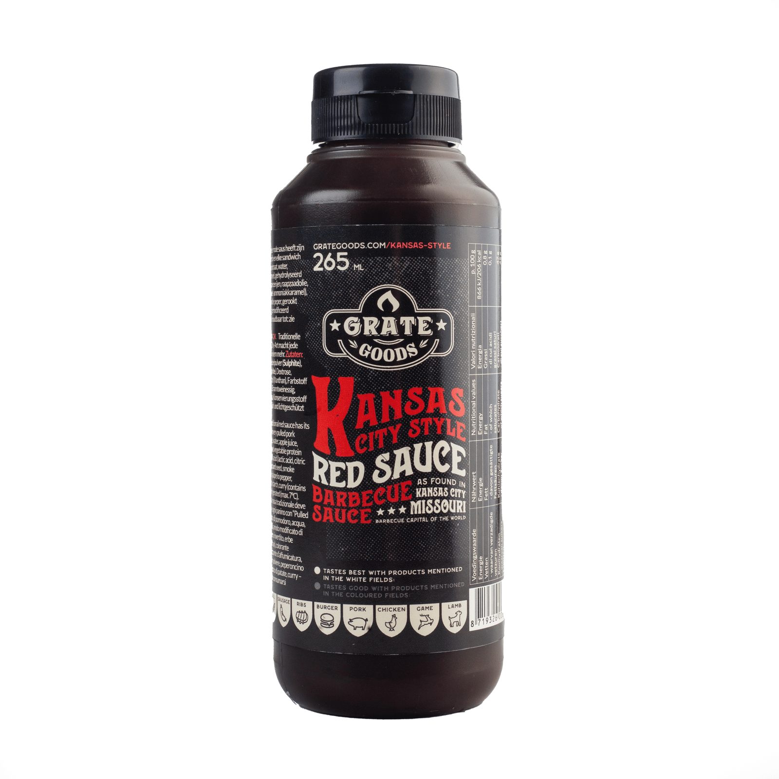 GRATE GOODS KANSAS CITY STYLE RED SAUCE BBQ SAUCE