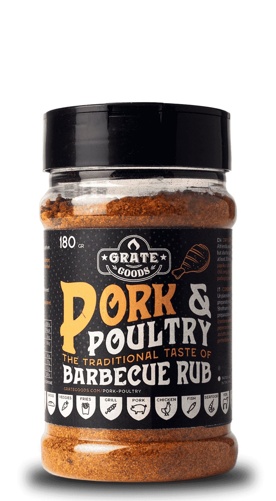 GRATE GOODS PORK & POULTRY BBQ RUB 180 GR