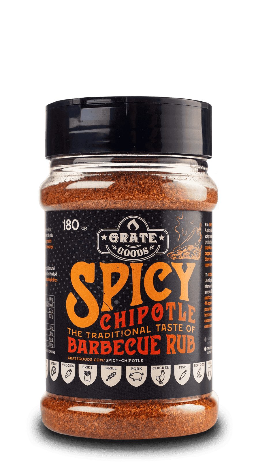 GRATE GOODS spicy chiptoble BBQ RUB 180 GR